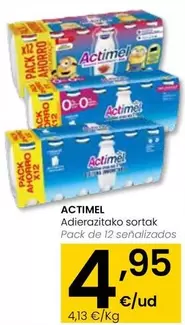 Oferta de Actimel - Pack De 12 Senalizados por 4,95€ en Eroski