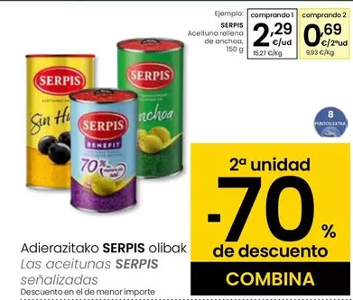 Oferta de Serpis - Aceituna Rellena De Anchoa por 2,29€ en Eroski