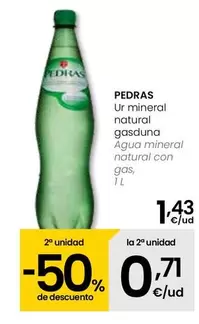 Oferta de Pedras - Agua Mineral Natural Con Gas por 1,43€ en Eroski