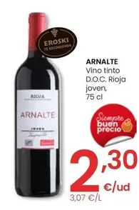 Oferta de Arnalte - Vino Tinto D.O.C. Rioja Joven por 2,3€ en Eroski