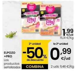 Oferta de El Pozo +Pro - Los Productos Senalizados por 1,99€ en Eroski