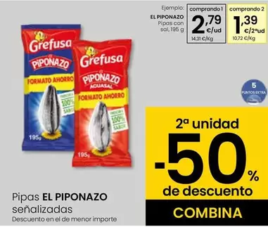 Oferta de El Piponazo - Pipas Con Sal por 2,79€ en Eroski