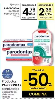 Oferta de Parodontax - Dentifrico Fresco Diario por 4,79€ en Eroski
