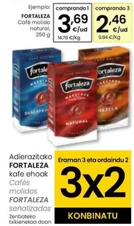 Oferta de Fortaleza - Café Molido Natural por 3,69€ en Eroski