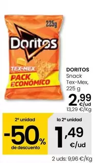 Oferta de Doritos - Snack Tex-Mex por 2,99€ en Eroski
