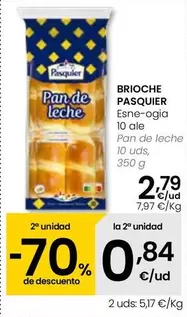 Oferta de Brioche Pasquier - Pan De Leche  por 2,79€ en Eroski