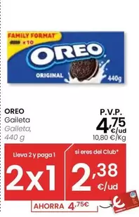Oferta de Oreo - Galleta por 4,75€ en Eroski