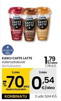 Oferta de Kaiku - Caffe Latte por 1,79€ en Eroski