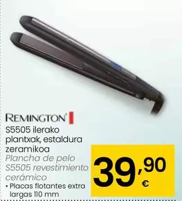 Oferta de Remington - Plancha De Pelo S5505 Revestimiento Ceramico por 39,9€ en Eroski