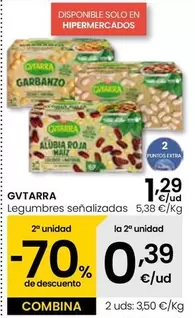 Oferta de Gvtarra - Legumbres Senalizadas por 1,29€ en Eroski