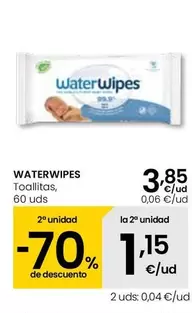 Oferta de Waterwipes - Toallitas por 3,85€ en Eroski