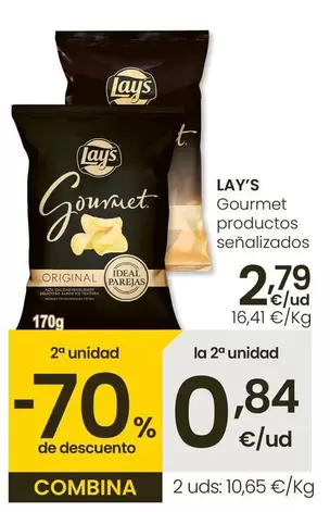 Oferta de Lay's - Gourmet Productos Senalizados por 2,79€ en Eroski