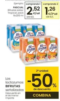 Oferta de Pascual - Bifrutas Sabor Tropical por 2,52€ en Eroski