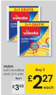Oferta de Vileda - Soft Microfibre Cloth por 3,03€ en Eroski