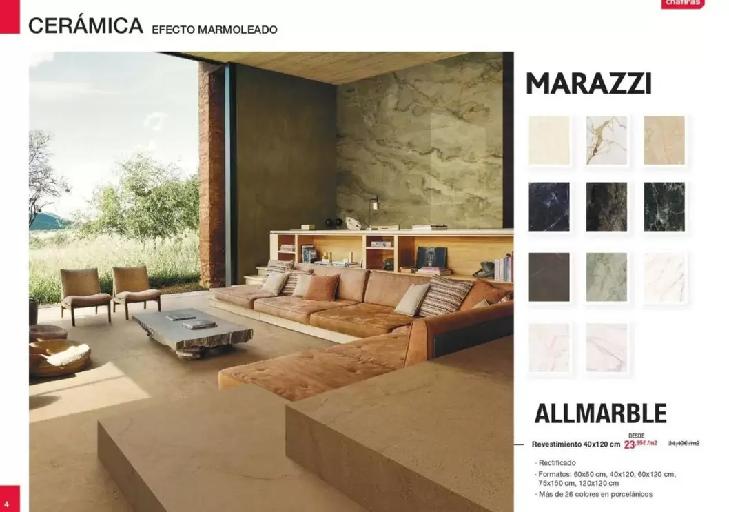 Oferta de Ceramica Efecto Marmoleado en Chafiras