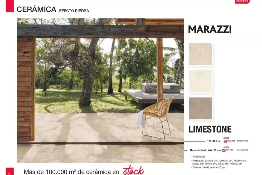 Oferta de Ceramica Efecto Piedra en Chafiras