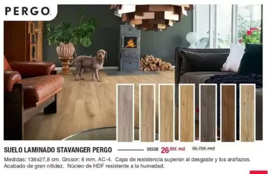 Oferta de Suelo Laminado Stavanger por 26,95€ en Chafiras