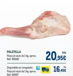Oferta de Paletilla por 20,95€ en Makro