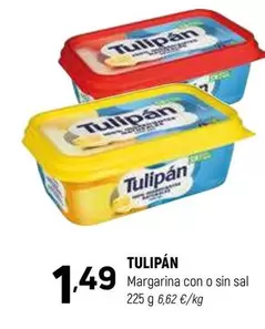 Oferta de Tulipán - Margarina Con O Sin Sal por 1,49€ en Coviran