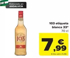 Oferta de 103 etiqueta blanca 33 por 7,99€ en Carrefour