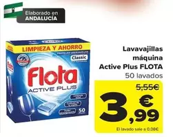 Oferta de Flota - Lavavajillas maquina active plus por 3,99€ en Carrefour