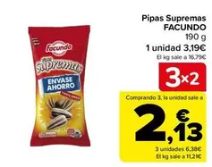 Oferta de Facundo - Pipas Supremas por 3,19€ en Carrefour