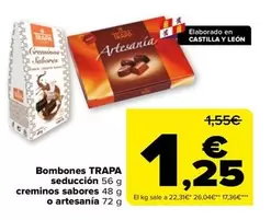 Oferta de Trapa - Bombones Seducción Creminos Sabores O Artesanía  por 1,25€ en Carrefour