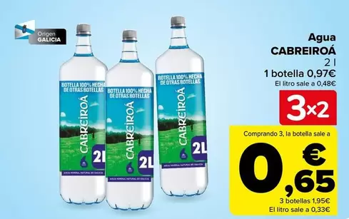 Oferta de Cabreiroa - Agua por 0,97€ en Carrefour