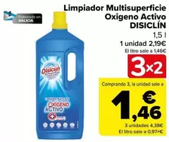 Oferta de Disiclin - Limpiador Multisuperficie Oxigeno Activo por 2,19€ en Carrefour