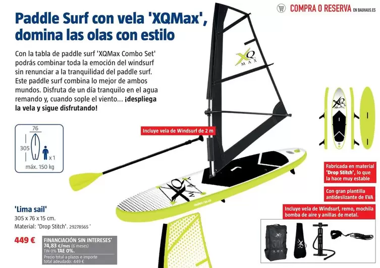 Oferta de Lima Sail por 449€ en BAUHAUS