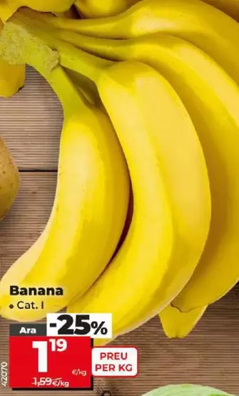 Oferta de Banana por 1,19€ en Dia
