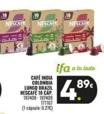 Oferta de Nescafé - Cafe India Colombia por 4,89€ en Family Cash