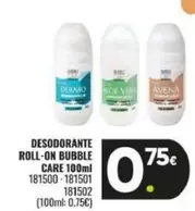 Oferta de Care - Desodorante Roll-On Bubble por 0,75€ en Family Cash