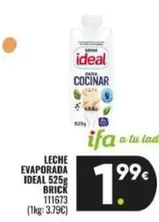 Oferta de Nestlé - Leche Evaporada Ideal por 1,99€ en Family Cash
