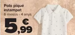Oferta de TEX - Polo Piqué Estampado por 5,99€ en Carrefour