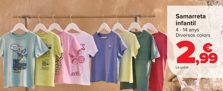 Oferta de TEX - Camiseta Infantil por 2,99€ en Carrefour