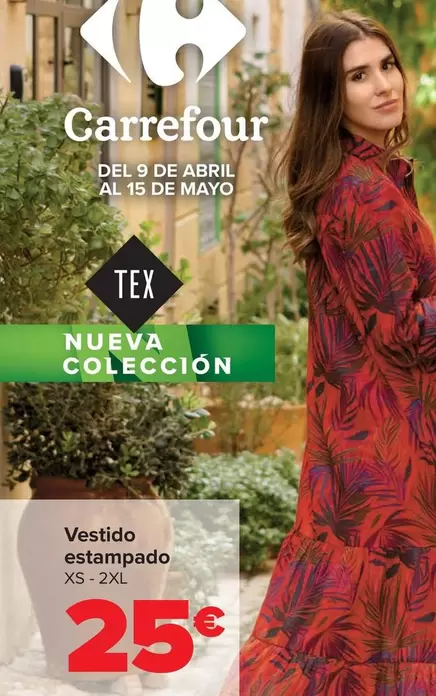 Oferta de Vestido Estampado por 25€ en Carrefour