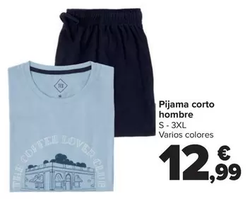 Oferta de TEX - Pijama Corto Hombre por 12,99€ en Carrefour
