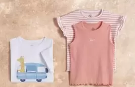Oferta de TEX - Pack 2 Camisetas Manga Corta + Sin Manga por 7,99€ en Carrefour
