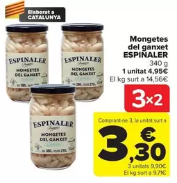 Oferta de Espinaler - Mongetes Del Ganxet por 4,95€ en Carrefour
