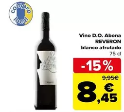 Oferta de Vino D.O. Abona Reveron Blanco Afrutado por 8,45€ en Carrefour
