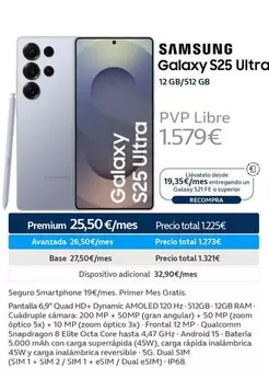 Oferta de Samsung - Galaxy S25 Ultra en Movistar