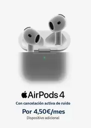 Oferta de Apple - Airpods 4 en Movistar