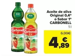 Oferta de Carbonell - Aceite De Oliva Original 0,4 O Sabor 1 por 4,89€ en Carrefour Market