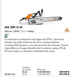 Oferta de MS - Ms 201 C-m por 869€ en STIHL