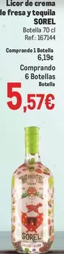 Oferta de Licor De Crema De Fresa Y Tequila por 5,57€ en Makro