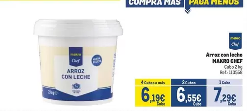 Oferta de Makro - Arroz Con Leche por 7,29€ en Makro
