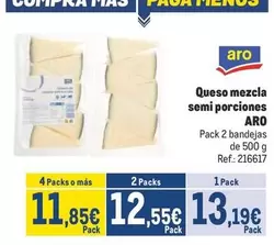 Oferta de Aro - Queso Mezcla Semi Porciones por 13,19€ en Makro