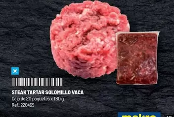 Oferta de Steak Tartar Solomillo Vaca en Makro