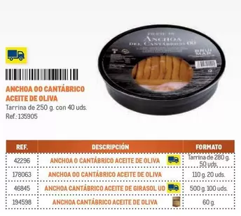 Oferta de Anchoa 00 Cantábrico Aceite De Oliva en Makro